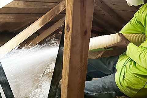 Blown-In Insulation Installation